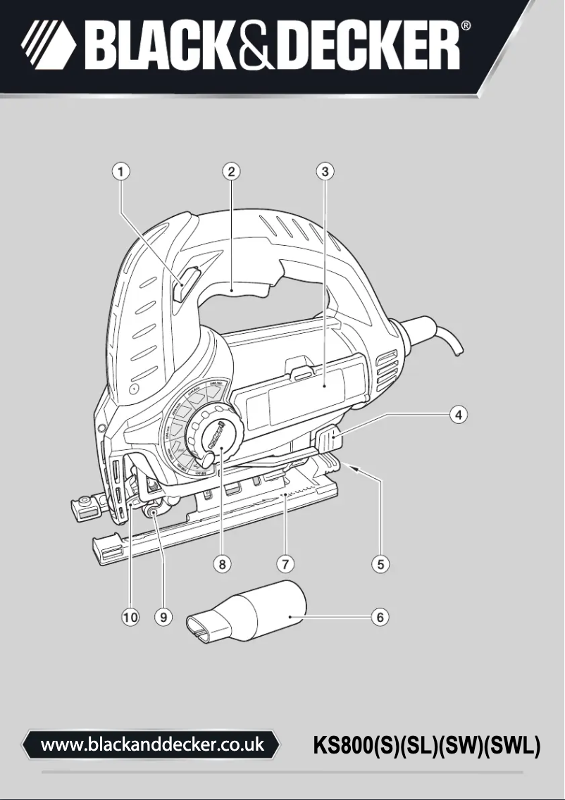 Page 1 de la notice Manuel utilisateur Black & Decker KS800SW