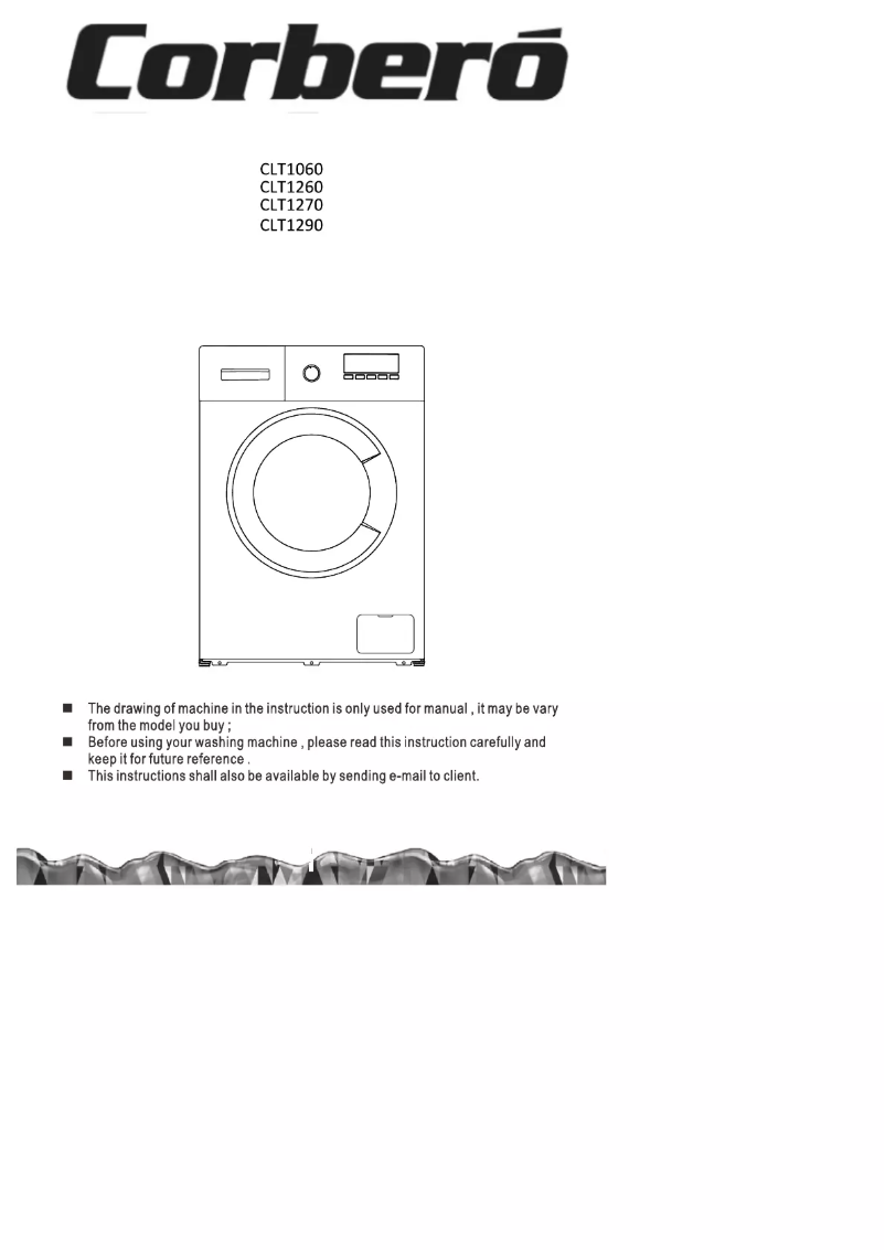Page n°1 - Manuel utilisateur Corbero CLT 1290
