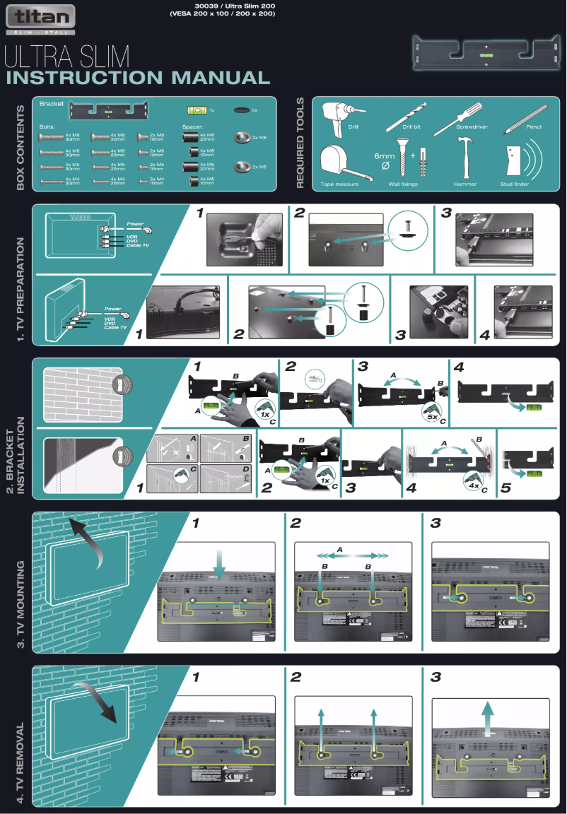 Page 1 de la notice Manuel utilisateur Titan 30039