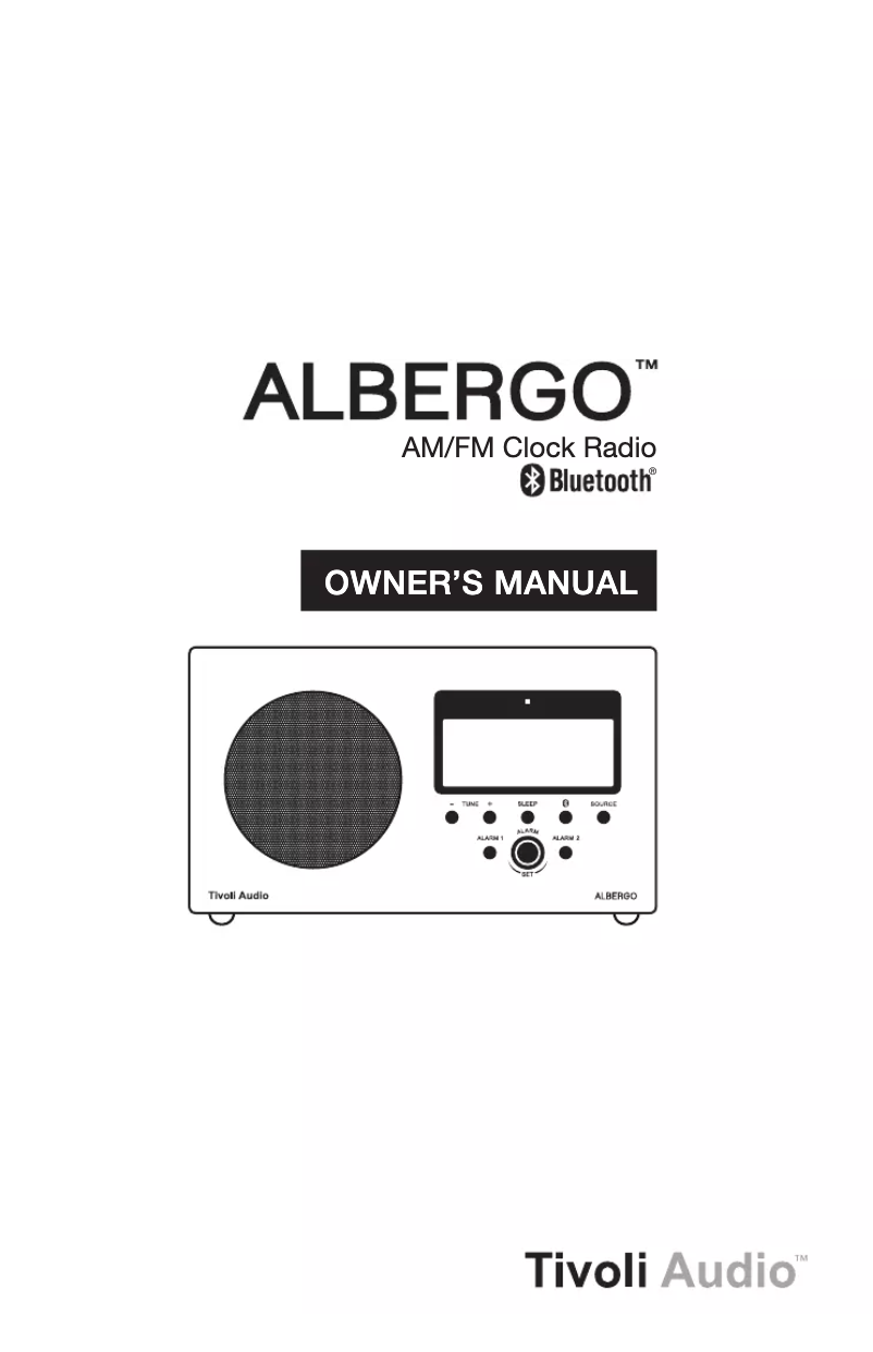 Page n°1 - Manuel utilisateur Tivoli Audio Albergo 1345.04