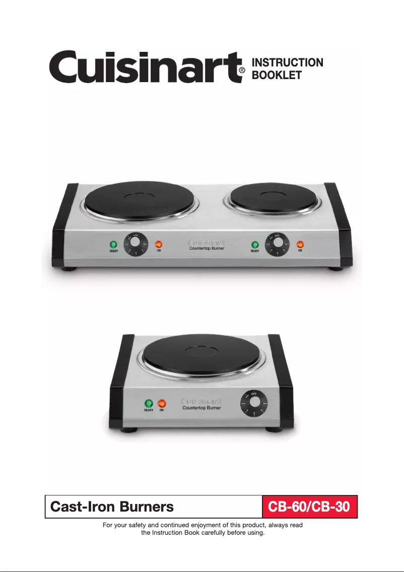 Página 1 del manual Manual de usuario Cuisinart CB-30