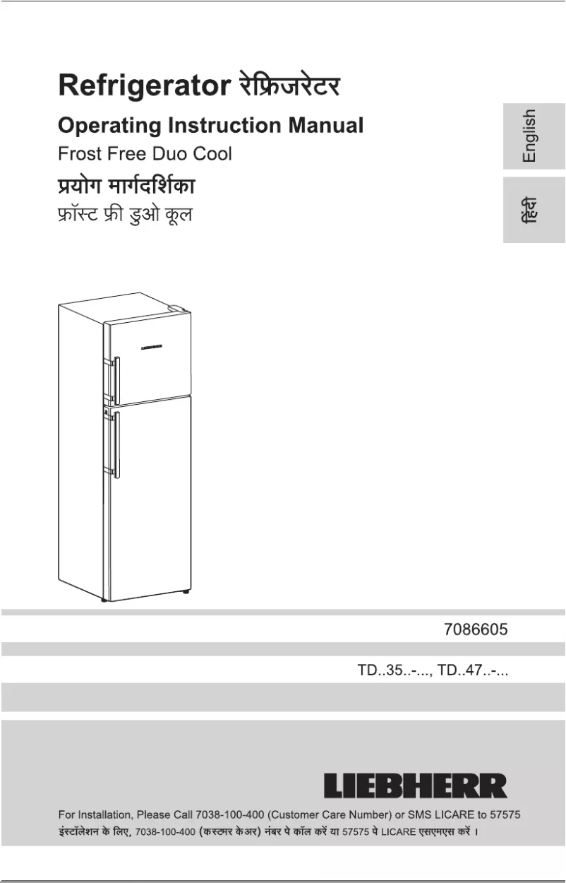 Page n°1 - Manuel utilisateur Liebherr TDssB 3540