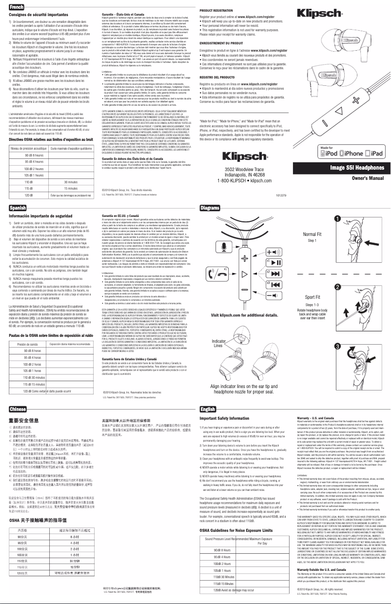 Image de la première page du manuel de l'appareil Image S5i