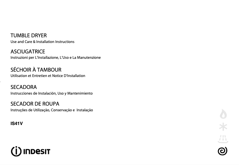 Image de la première page du manuel de l'appareil IS 41 V