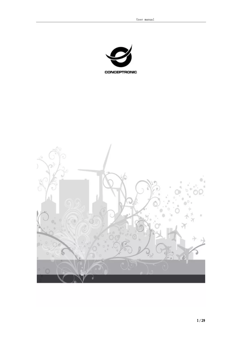 Page 1 de la notice Manuel utilisateur Conceptronic CIPCAM720