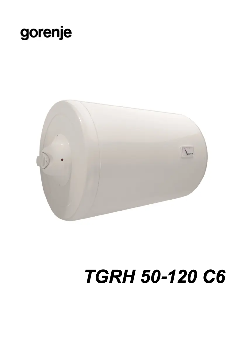 Page 1 de la notice Manuel utilisateur Gorenje TGRH100C6