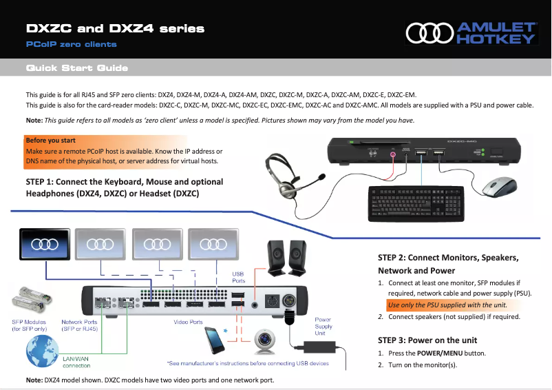 Image de la première page du manuel de l'appareil DXZC-C