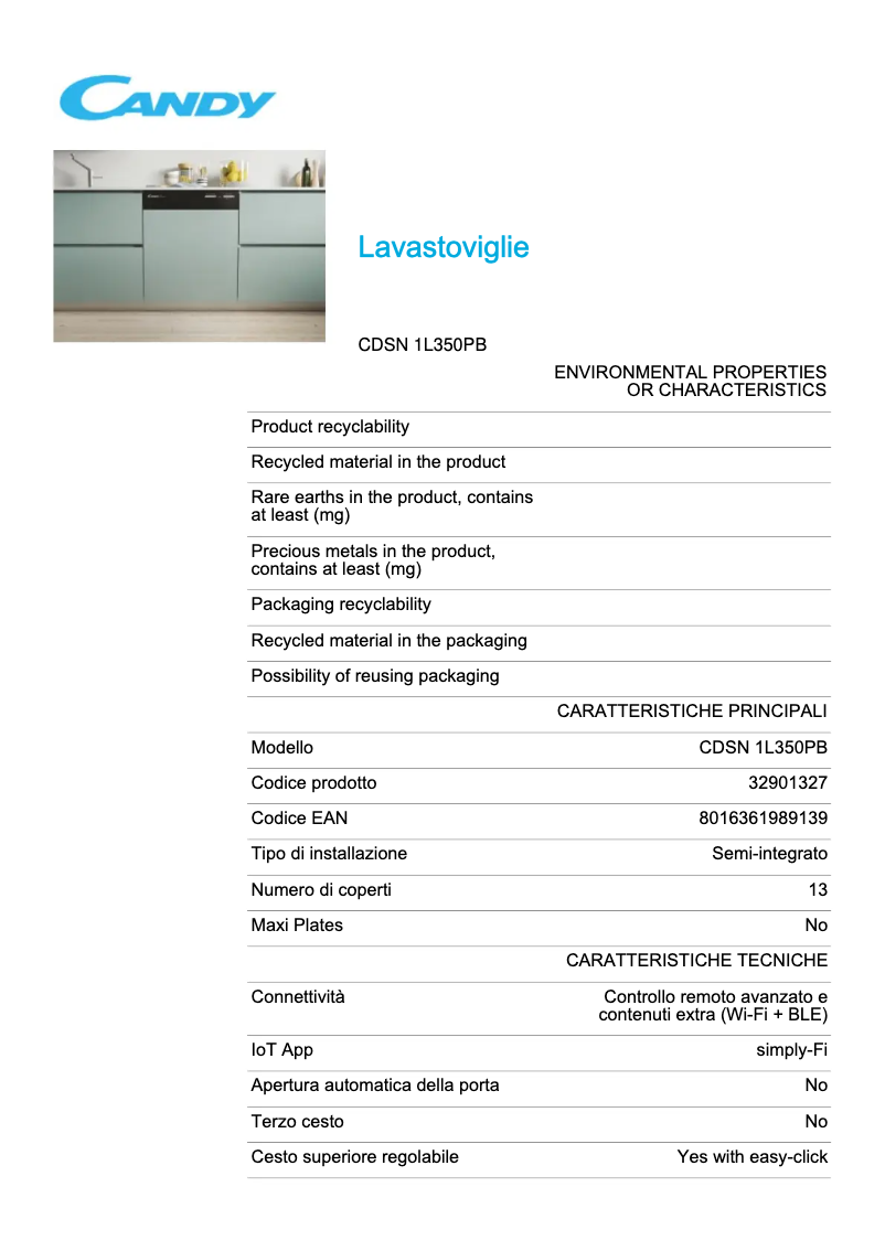 Image de la première page du manuel de l'appareil CDSN 1L350PB