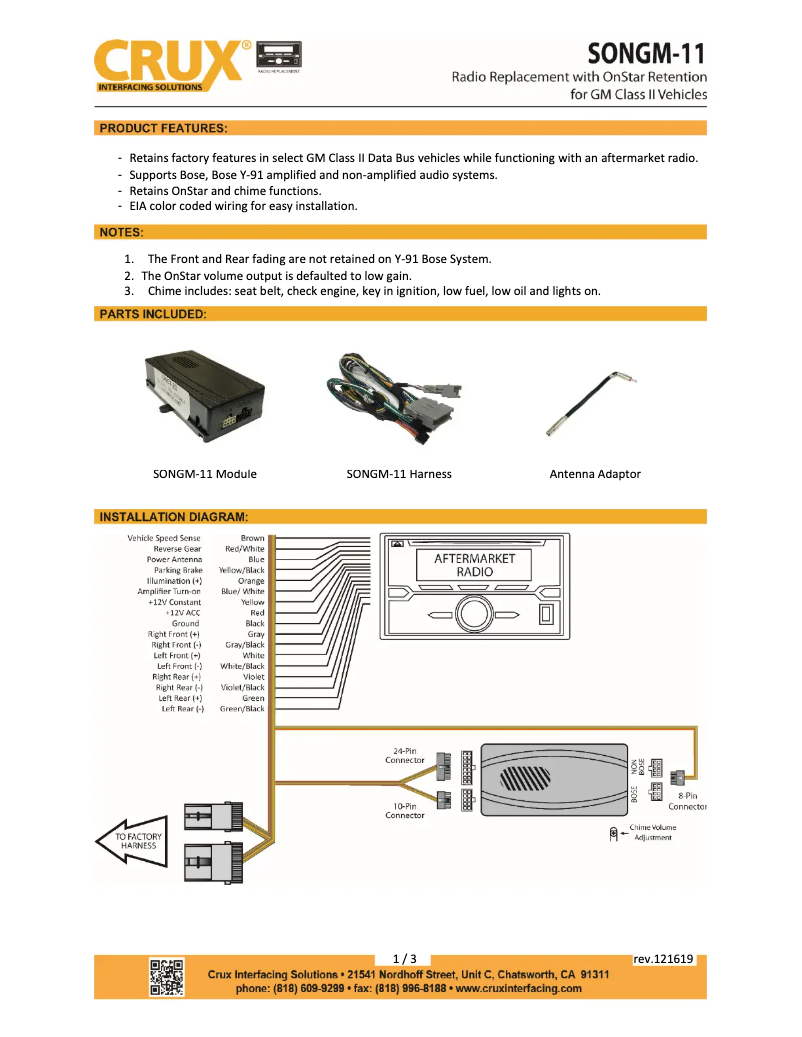 Image de la première page du manuel de l'appareil SONGM-11