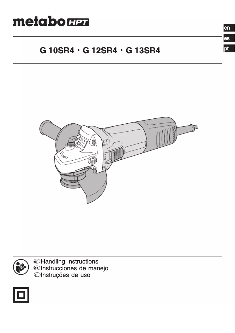 Image de la première page du manuel de l'appareil G 10SR4