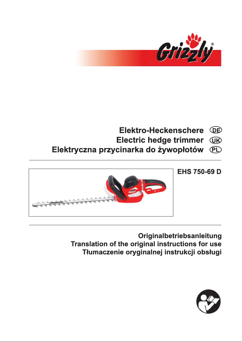 Imagen de la primera página del manual del dispositivo EHS 750-69D