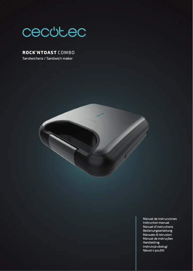Image de la première page du manuel de l'appareil Rock’nToast Combo