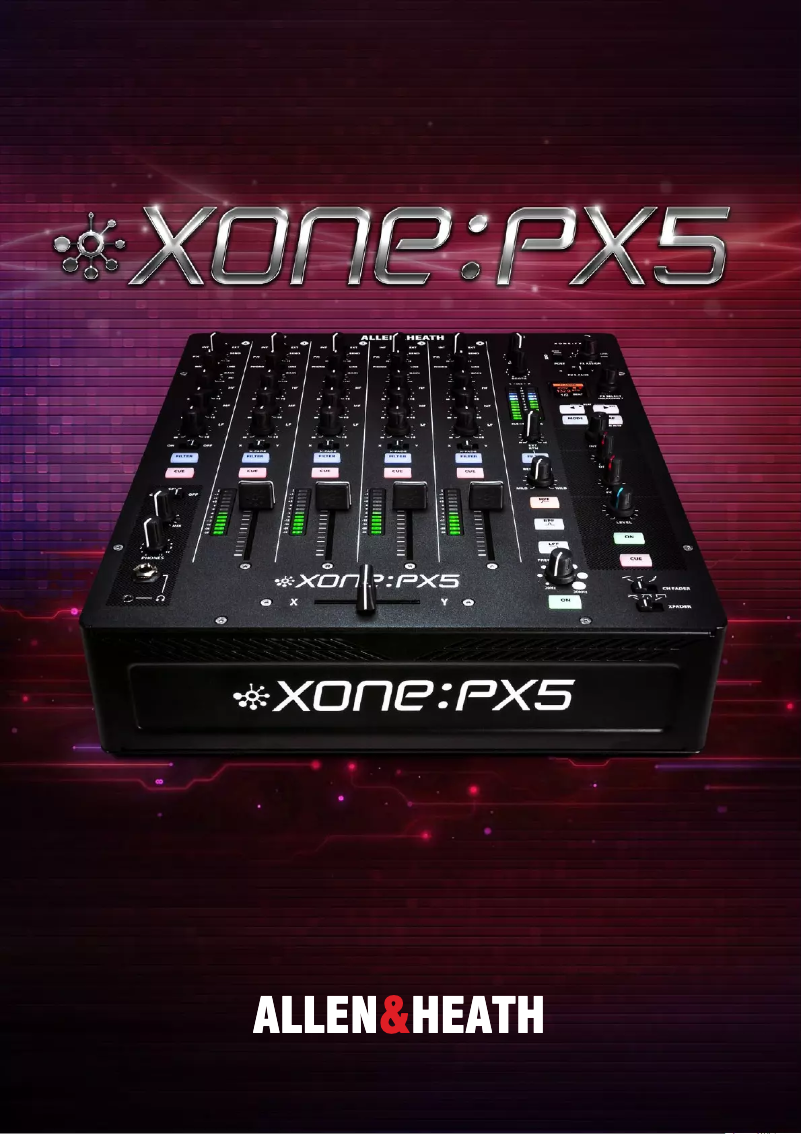 Page 1 de la notice Brochure Allen & Heath Xone:PX5