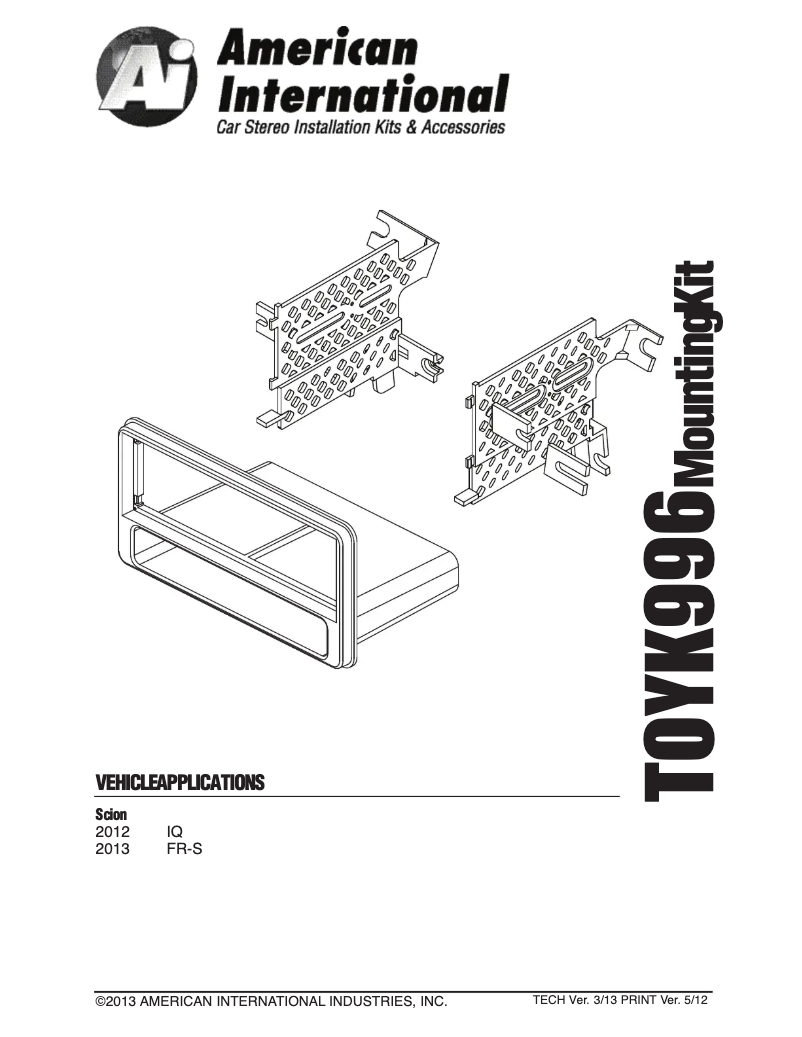 Page 1 de la notice Manuel utilisateur American International TOYK996