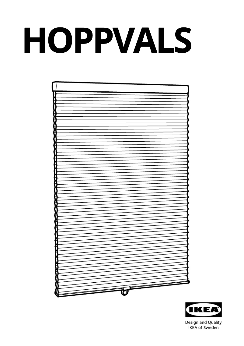 Page 1 de la notice Manuel utilisateur Ikea HOPPVALS 202.906.21