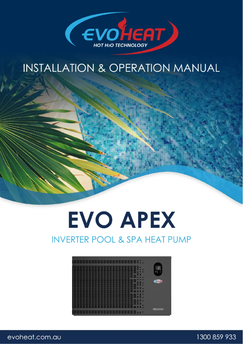 Page n°1 - Manuel utilisateur EvoHeat Apex 11