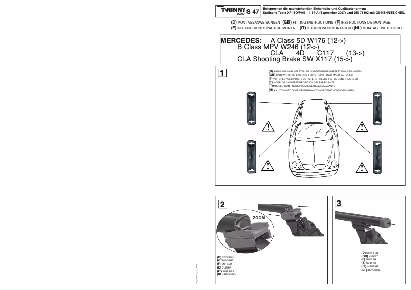 Image de la première page du manuel de l'appareil S 47