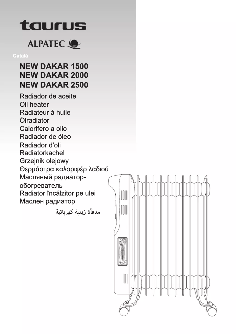 Page n°1 - Manuel utilisateur Taurus New Dakar 1500