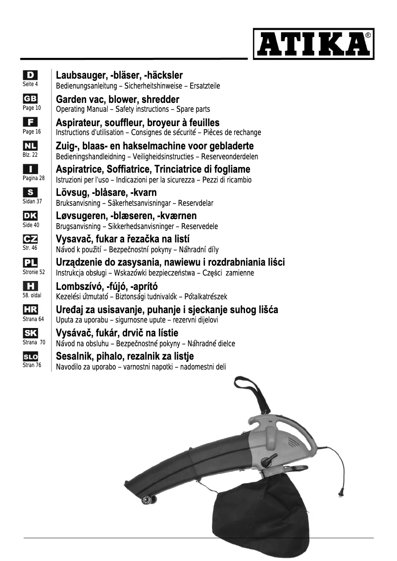 Image de la première page du manuel de l'appareil SBH 2100
