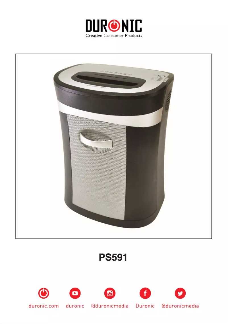 Imagen de la primera página del manual del dispositivo PS591