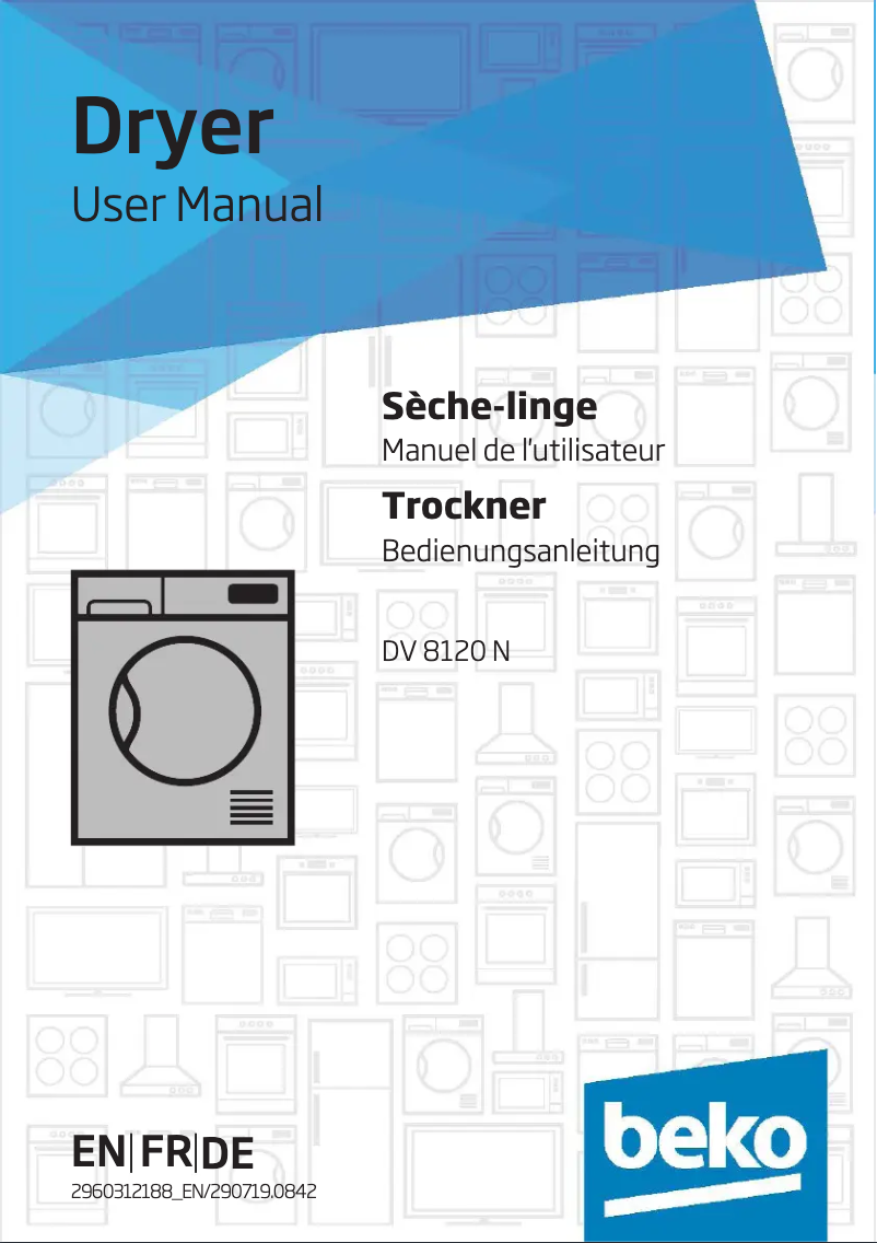 Image de la première page du manuel de l'appareil DV8120N