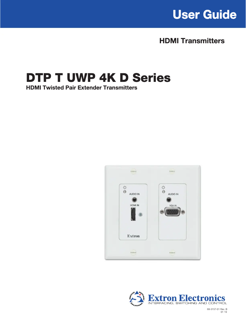 Image de la première page du manuel de l'appareil DTP T UWP 4K 232 D