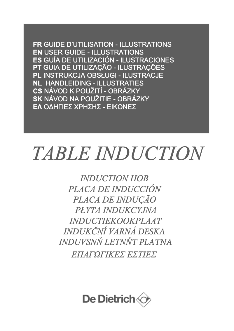 Page n°1 - Manuel utilisateur De Dietrich DPI7766XP