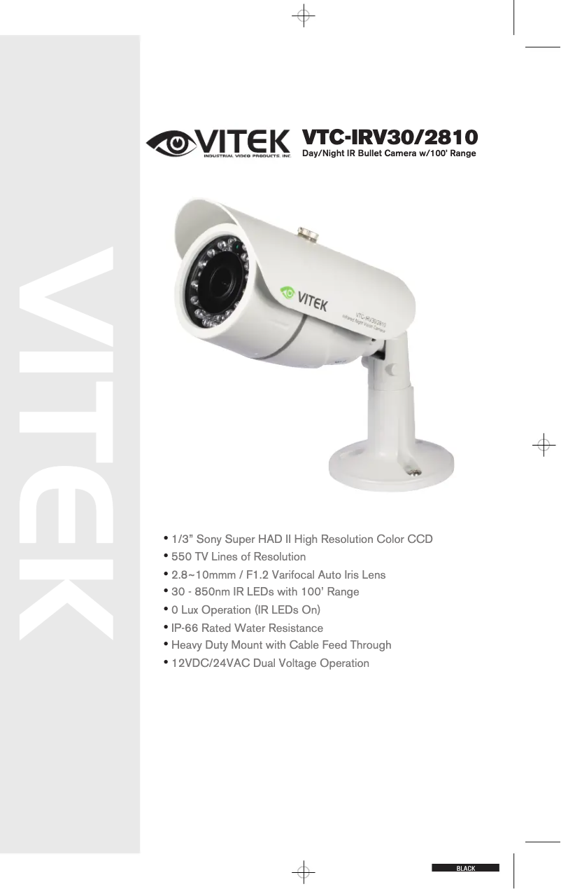 Page n°1 - Manuel utilisateur Vitek VTC-IRV30/2810