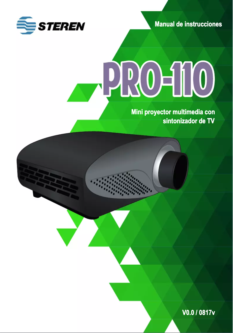 Image de la première page du manuel de l'appareil PRO-110