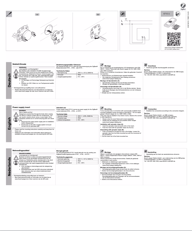 Image de la première page du manuel de l'appareil 2CKA006710A0001