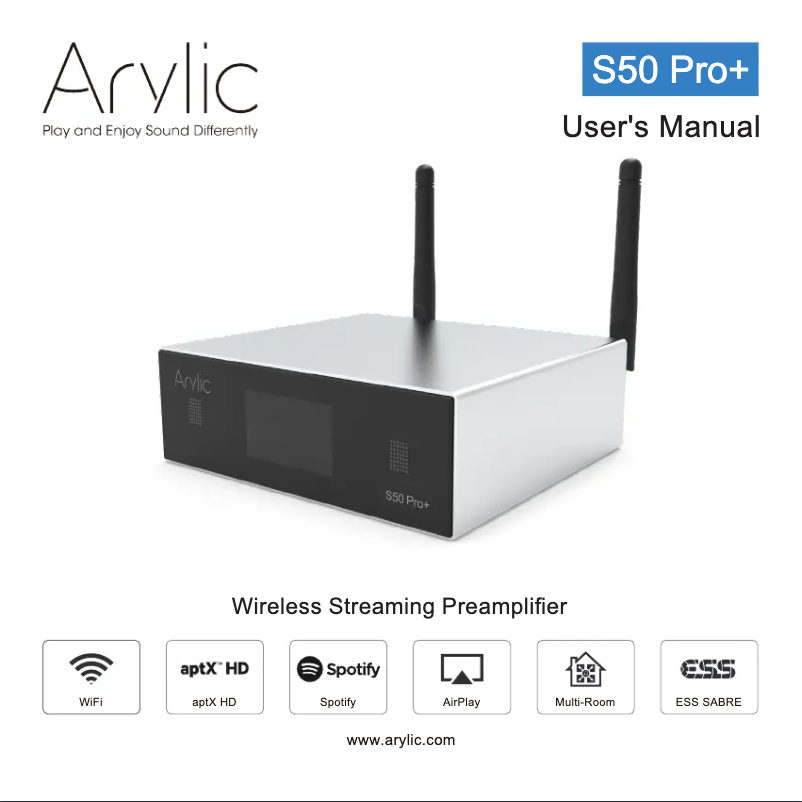 Image de la première page du manuel de l'appareil S50 Pro+