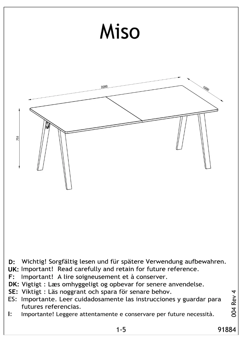 Page n°1 - Manuel utilisateur JYSK Abildhede