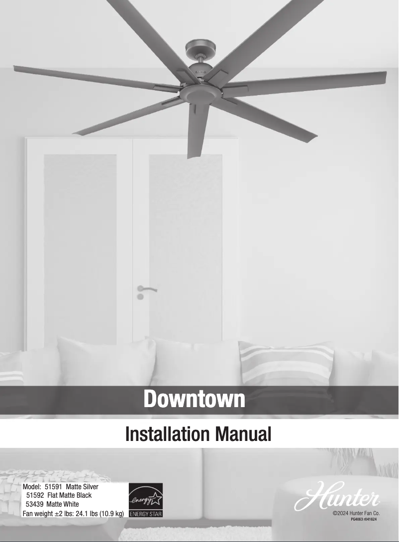 Página 1 del manual Manual de usuario Hunter Downtown