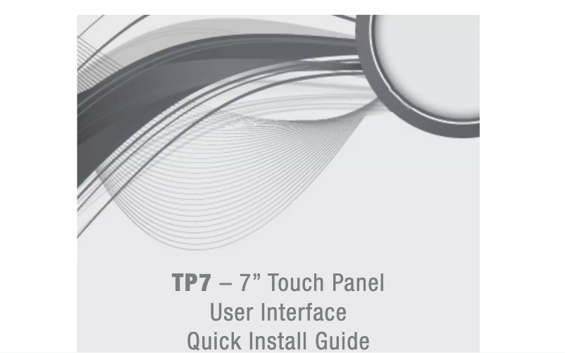 Page 1 de la notice Manuel utilisateur Niles TP7