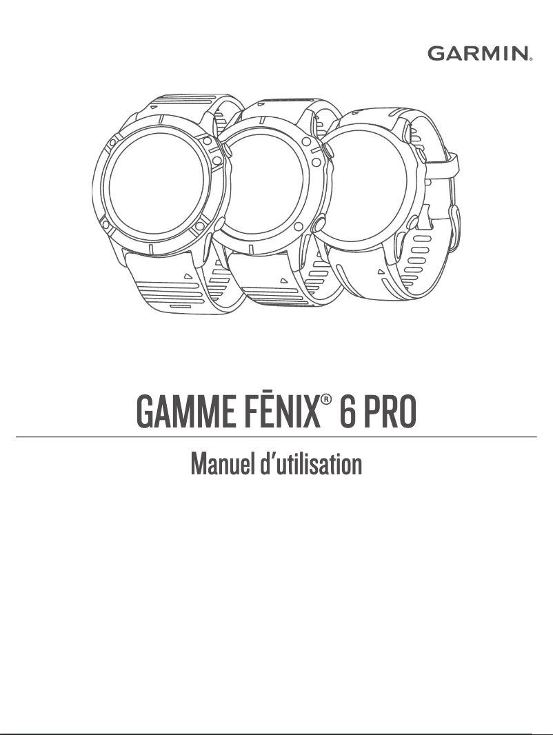 Page 1 de la notice Manuel utilisateur Garmin Fenix 6S