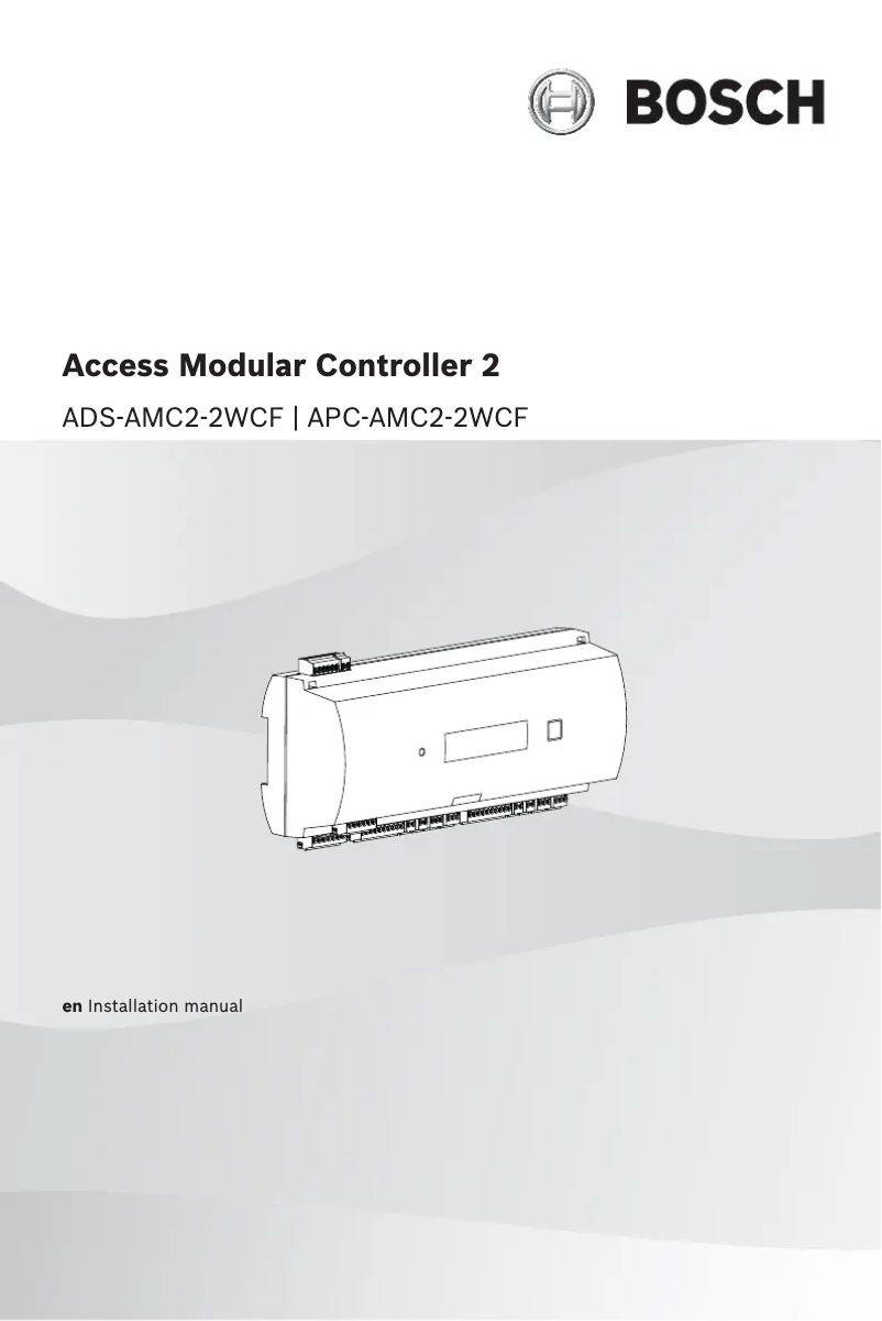 Page 1 de la notice Manuel utilisateur Bosch APC-AMC2-2WCF