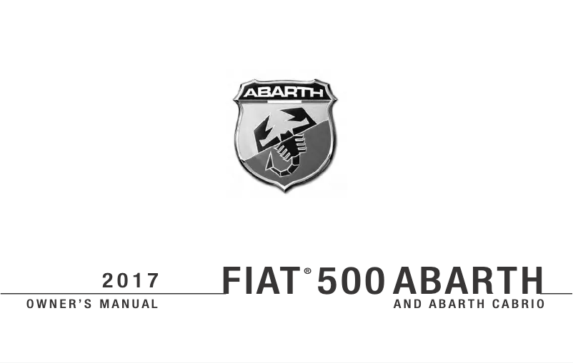 Imagen de la primera página del manual del dispositivo 500 Abarth (2017)