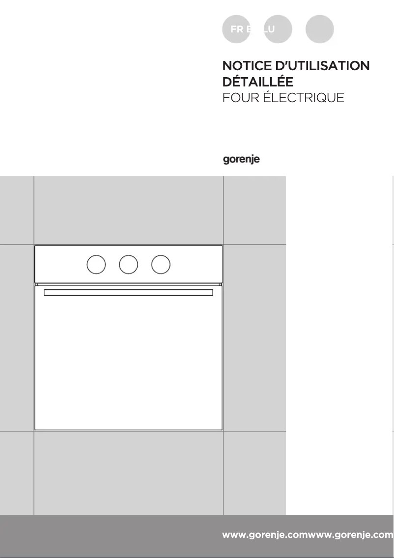 Page n°1 - Manuel utilisateur Gorenje BO615E01XK