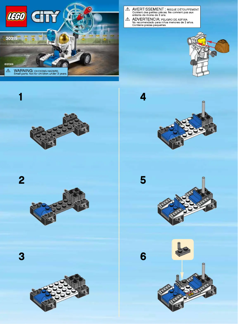 Página 1 del manual Manual de usuario Lego City Space Vehicle 30315