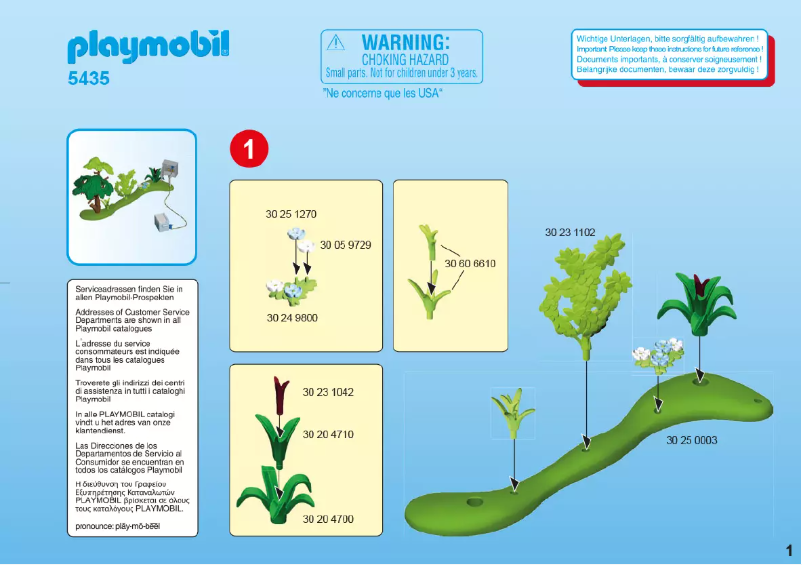 Page n°1 - Manuel utilisateur Playmobil Summer Fun Family Camping Trip 5435