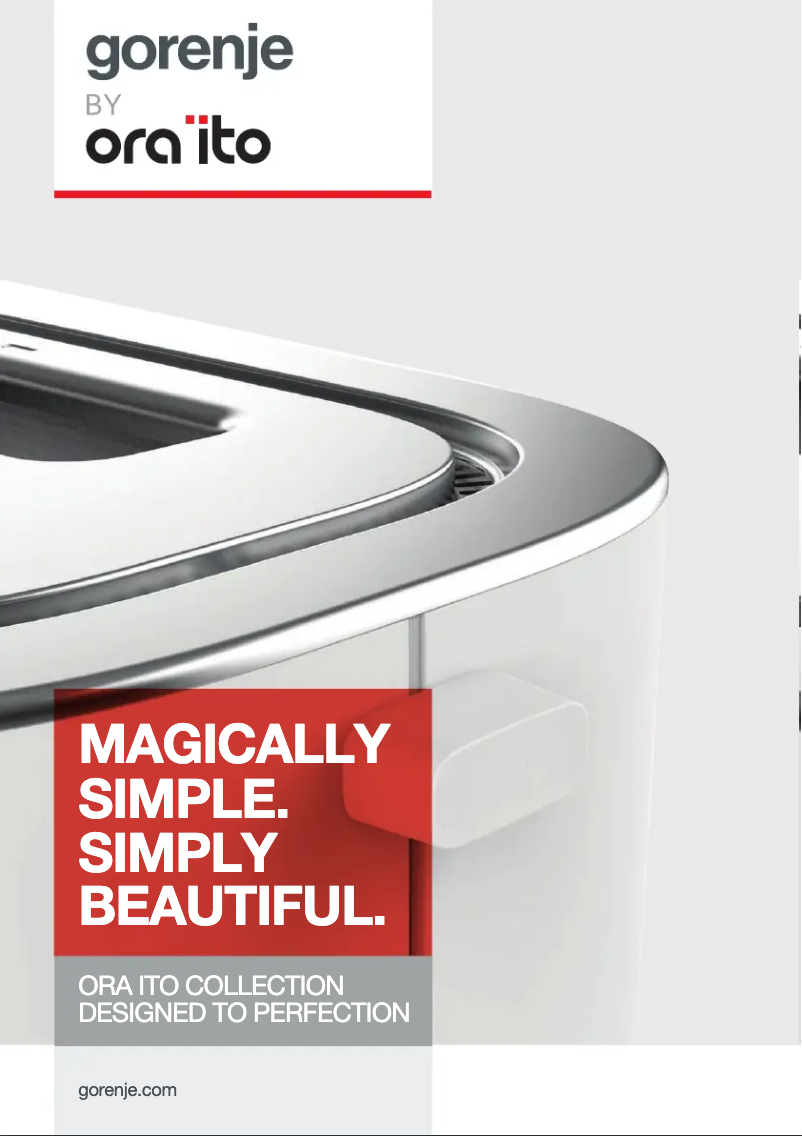 Page 1 de la notice Brochure Gorenje B800ORAW