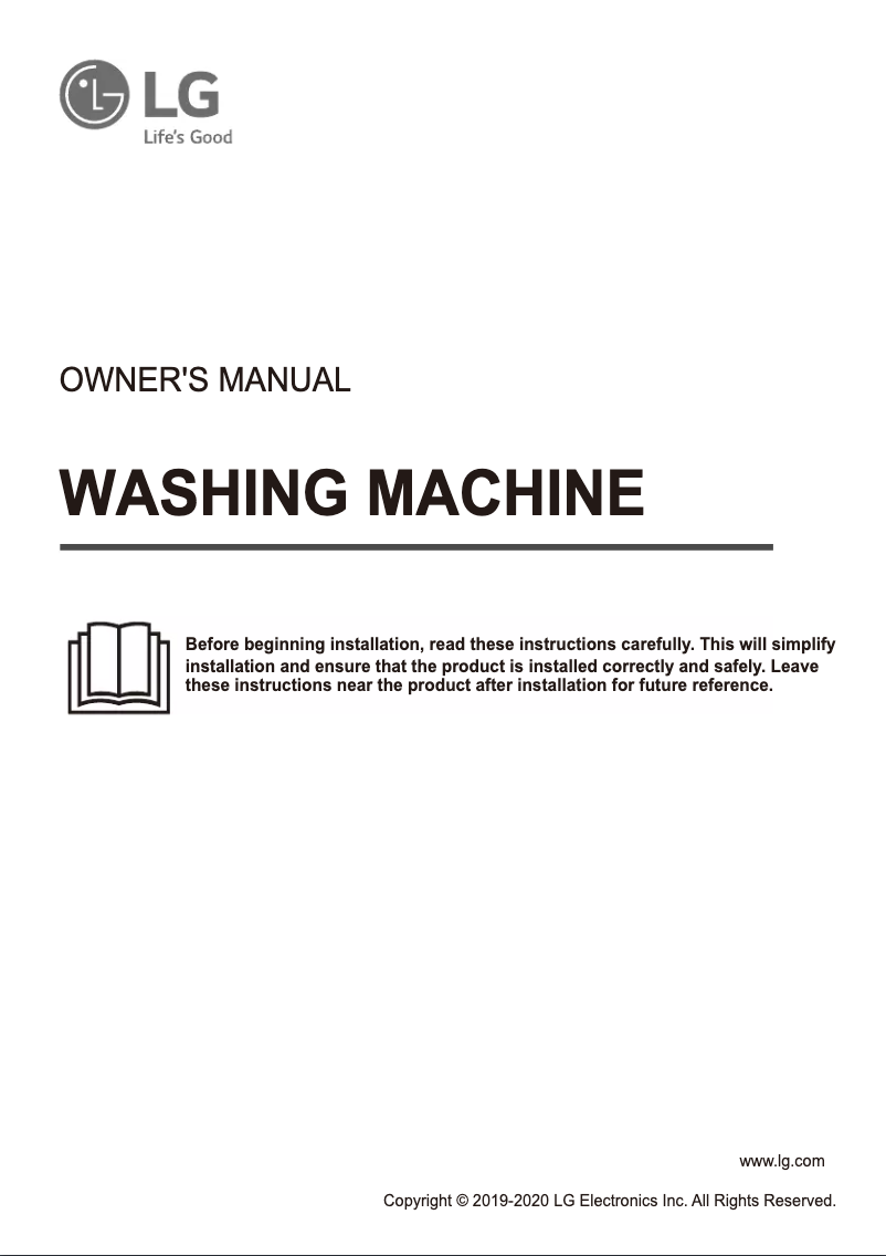 Página 1 del manual Manual de usuario LG WT19BSB