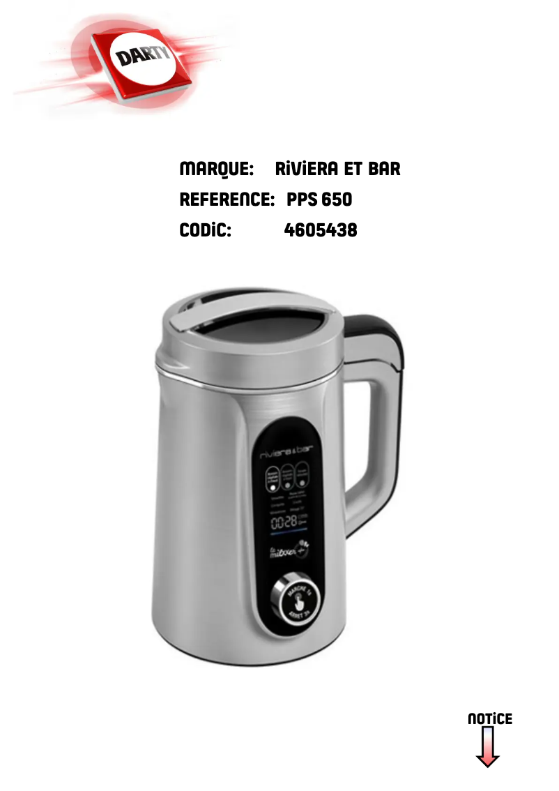 Image de la première page du manuel de l'appareil PPS650