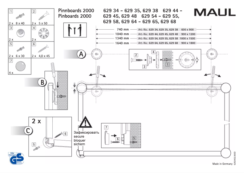 Page n°1 - Manuel utilisateur MAUL 6295584