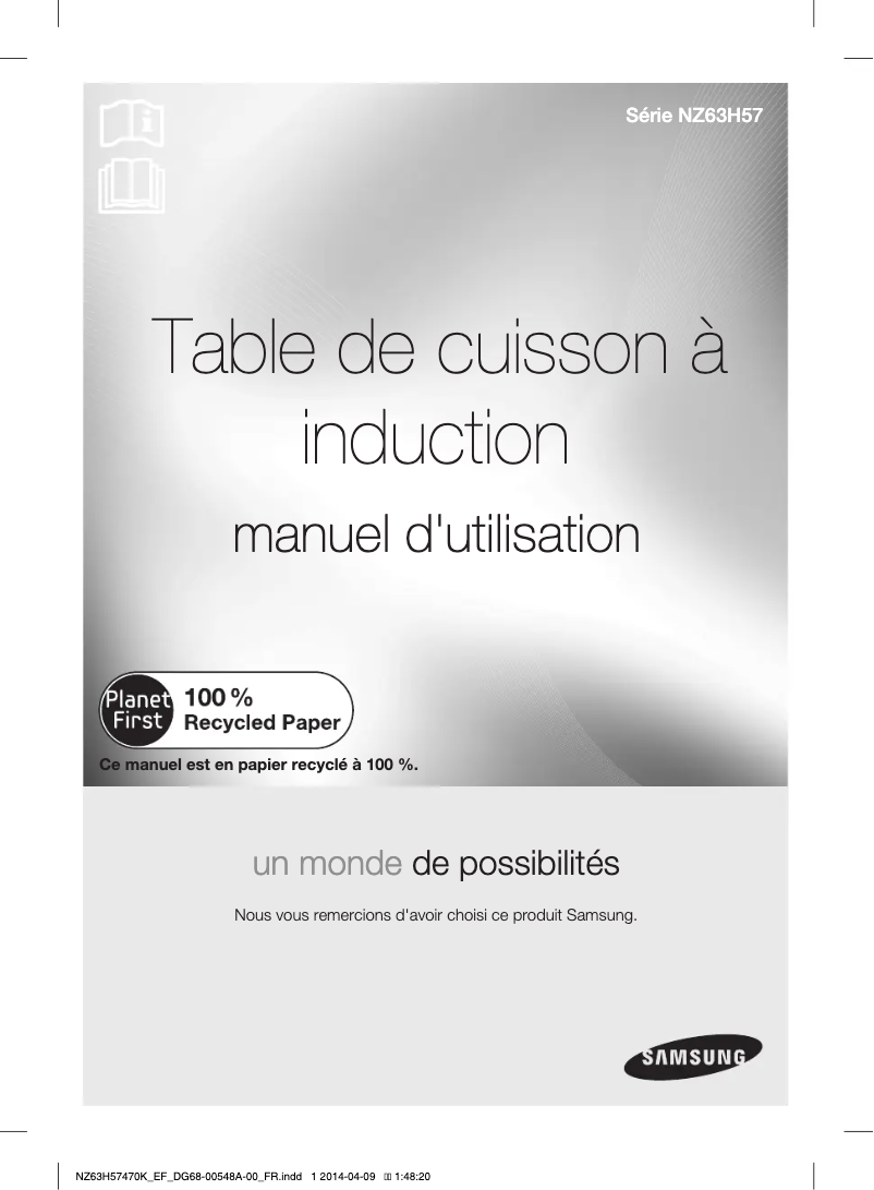 Image de la première page du manuel de l'appareil NZ63H57470K