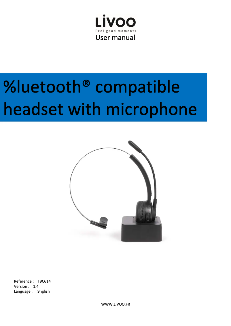 Image de la première page du manuel de l'appareil TEC614