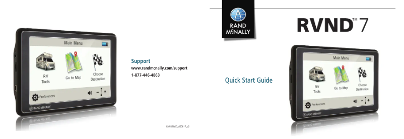 Page n°1 - Manuel utilisateur Rand McNally RVND 7