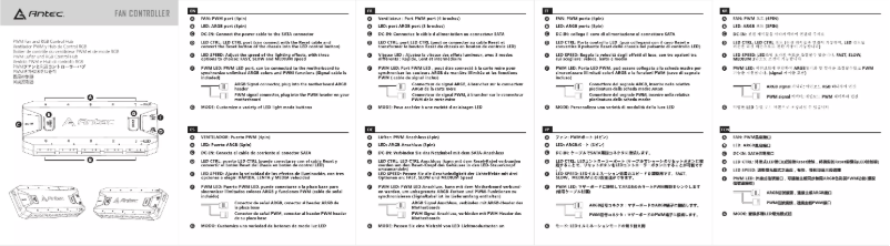 Page 1 de la notice Manuel utilisateur Antec NEON 120 ARGB