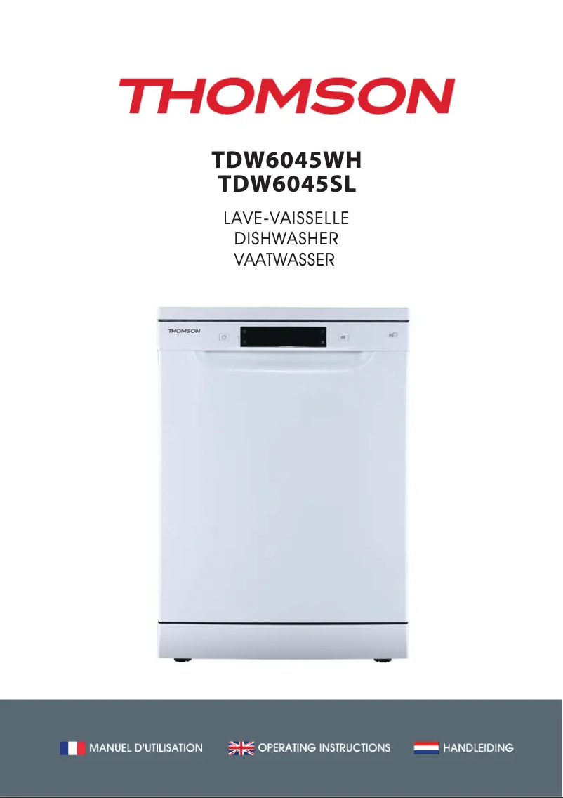Image de la première page du manuel de l'appareil TDW6045WH