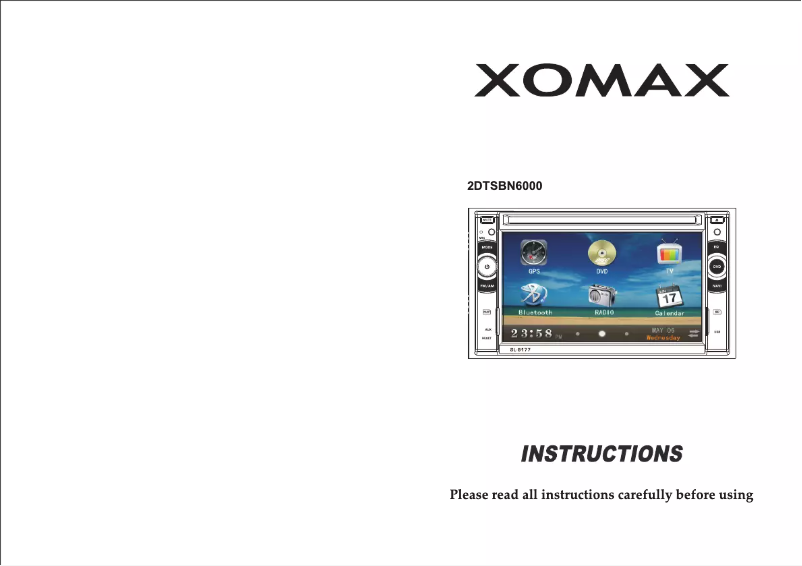 Page 1 de la notice Manuel utilisateur Xomax XM-2DTSBN6000